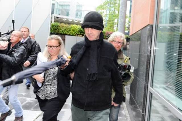 Ray Teret leaves Manchester City Magistrates' Court today. Picture: PA