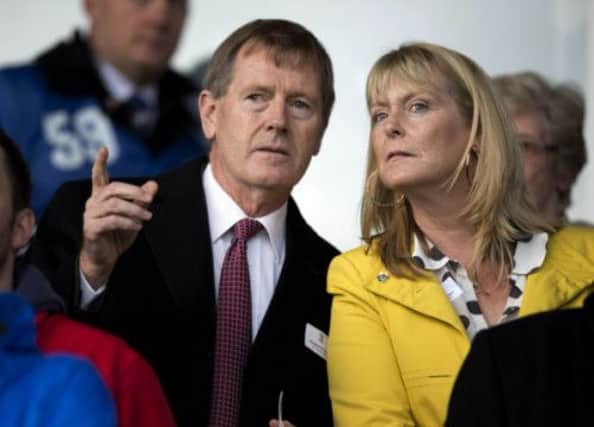 Dave King took in the action at East Fife yesterday, but it's unclear how he can get involved in Rangers without the say-so of the SFA. Picture: SNS