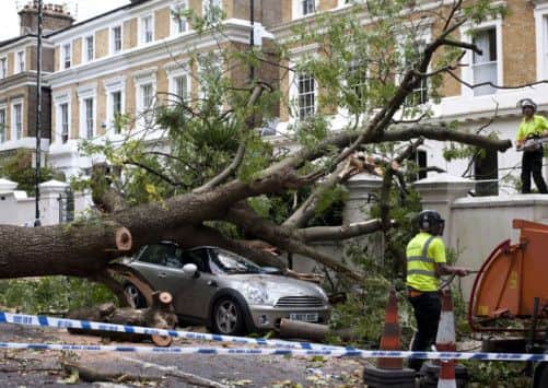 The storm caused carnage in London. Picture: Getty