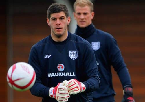 Celtics Fraser Forster could move in front of Joe Hart in the pecking order for England. Picture: Getty Images