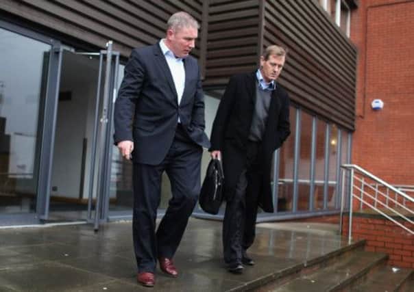 Ally McCoist and Dave King, pictured here last year, 'exchanged pleasantries' last weekend. Picture: SNS
