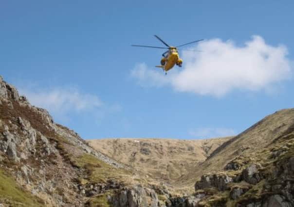 A Sea King search and rescue helicopter was used in the search for the climbers. Picture: Contributed