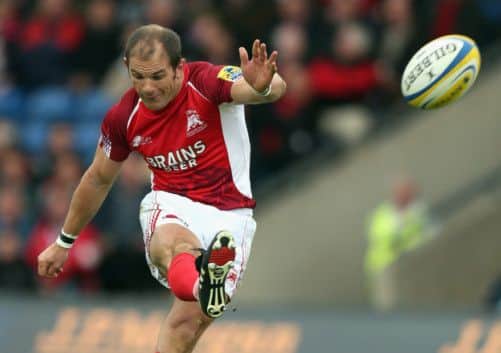 London Welshs former Scotland standoff Gordon Ross has made 33 goal kicks in a row. Picture: Bryn Lennon/Getty
