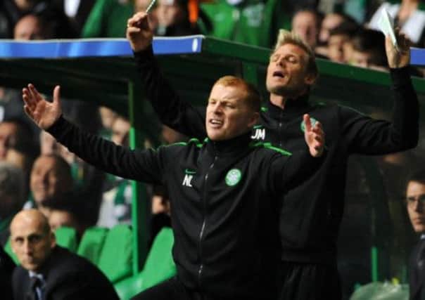 Celtic manager Neil Lennon during his side's win over Ajax in the Champions League. Picture: Ian Rutherford