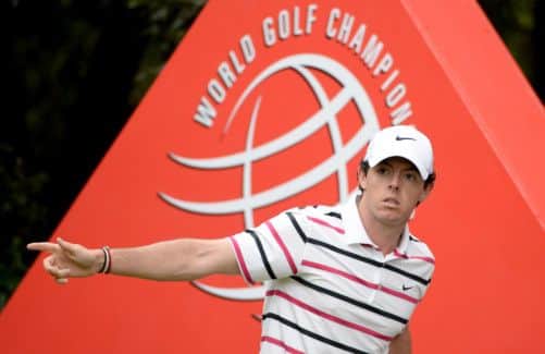 The Rory McIroy of old on his way to shooting a seven-under-par 67 in Shanghai. Picture: Getty
