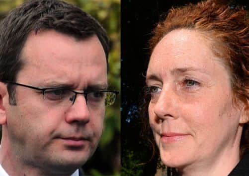Andy Coulson, left and Rebekah Brooks had a six-year affair. Picture: PA