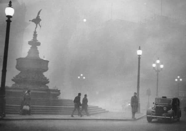 London in the Great Smog of 1952. Officially 4,000 died, but it could have been up to 12,000. Picture: Getty