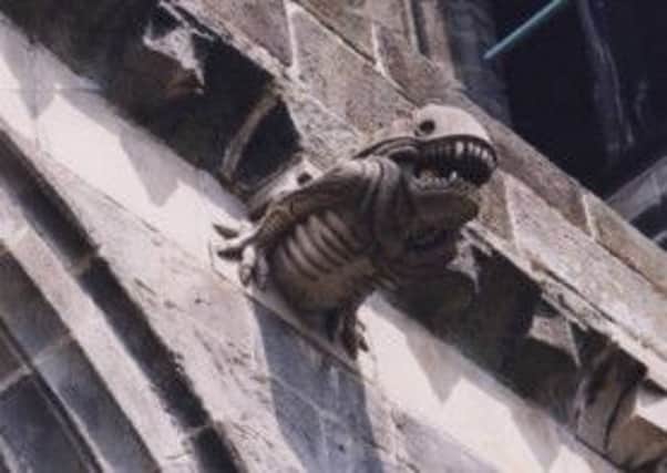 The gargoyle on Paisley Abbey which bears a resemblance to the monster from 80s film Aliens. Picture: Paisley Mysteries