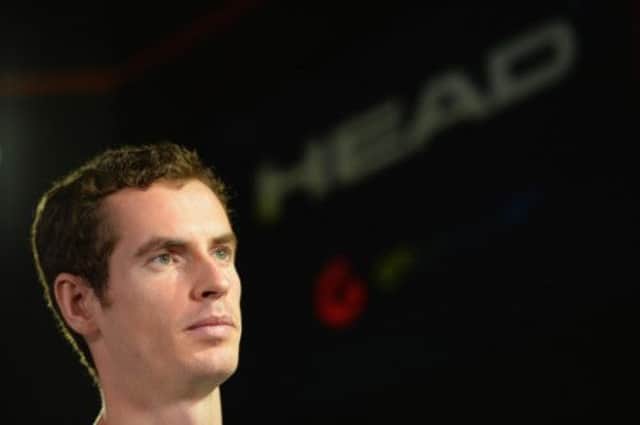 Andy Murray spoke at an event for his racket sponsors Head. Picture: Getty