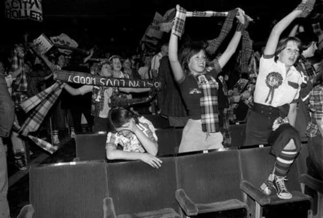 Bay City Rollers fans go wild in 1976. Picture: TSPL
