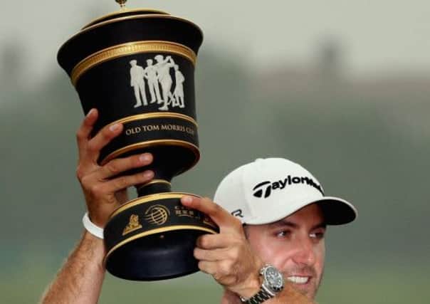 Dustin Johnson held his nerve superbly to claim the WGC-HSBC Champions trophy Picture:
