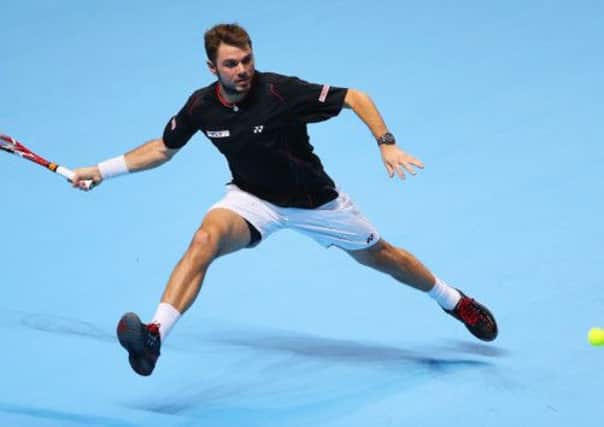 Stanislas Wawrinka got the better of Tomas Berdych yesterday in the ATP World Tour Finals.  Picture: Getty