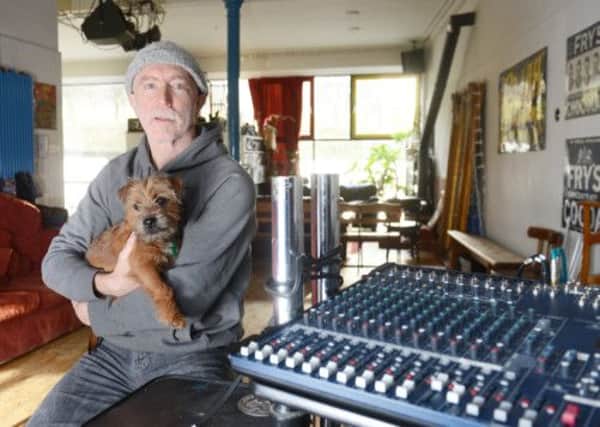 Douglas Robertson's home, a ground-floor converted shop in Royal Park Terrace has been used for concerts for over 10 years. Picture: Neil Hanna