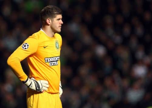 Celtic goalkeeper Fraser Forster has impressed Edwin van der Sar. Picture: Getty