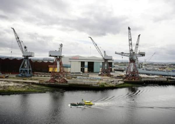 The BAE Systems shipyard in Govan, Glasgow. Picture: PA