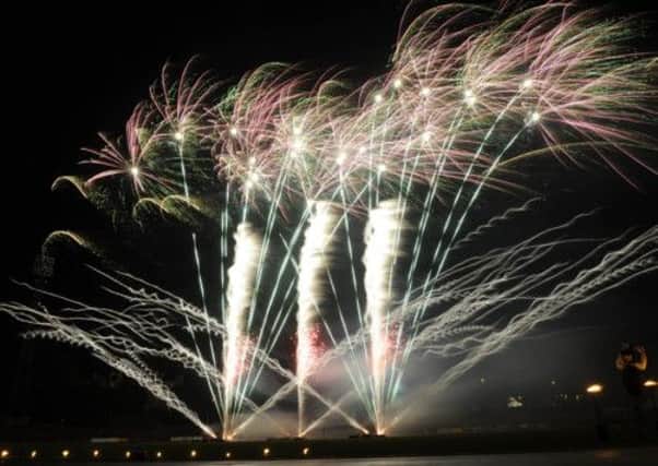 The Meadowbank fireworks in full swing. Picture: Greg Macvean