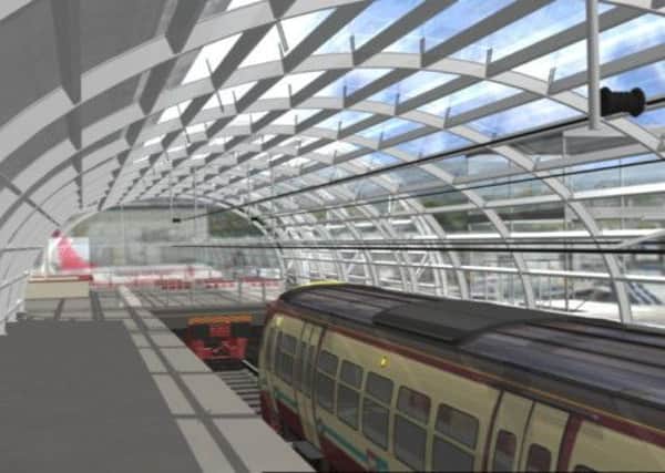 An artist's impression of the scrapped Glasgow airport rail link project. Picture: Comp