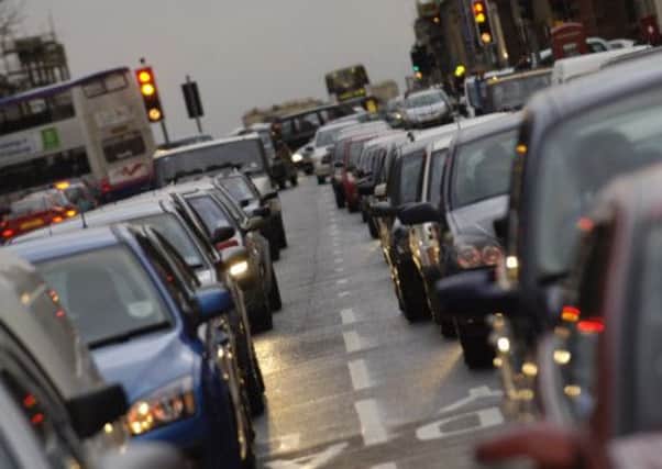 Traffic builds up in Edinburgh. The city is the fourth-most congested in the UK, according to TomTom. Picture: TSPL