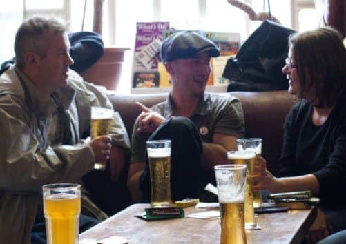 A day at the Port o' Leith bar. Picture: Alex Hewitt