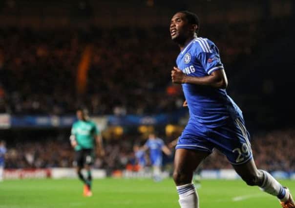 Chelsea's Samuel Eto'o celebrates scoring his side's second goal. Picture: PA