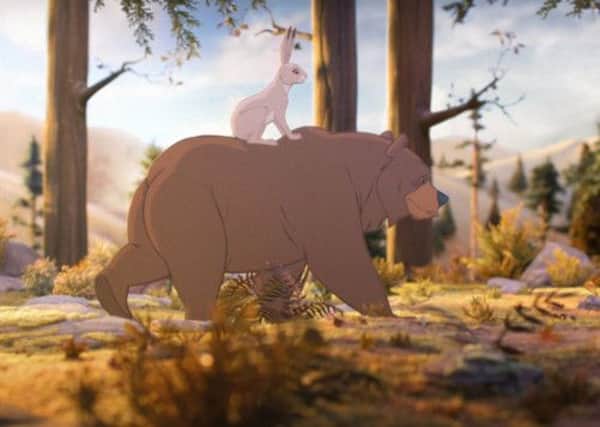 John Lewis have unveiled their new Christmas campaign, featuring a bear and hare in an animated woodland. Picture: PA