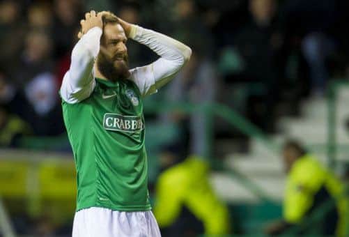 Hibernian striker Rowan Vine faces an SFA charge. Picture: SNS