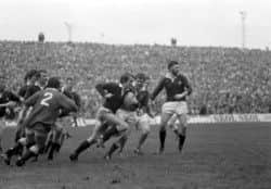 In action for Scotland in 1981. Picture: TSPL