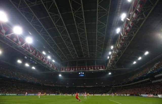 Ajax could face action over a banner displayed during their match against Celtic. Picture: Getty