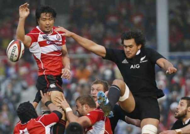 Japans rugby has grown, partly thanks to the cultivation of a generation of taller players. Picture: AP