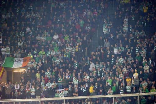 There were unsavoury scenes in Amsterdam city centre after the game between Ajax and Celtic. Picture: SNS