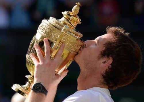 Andy Murray can add the Lonsdale Trophy to his Wimbledon title. Picture: Getty