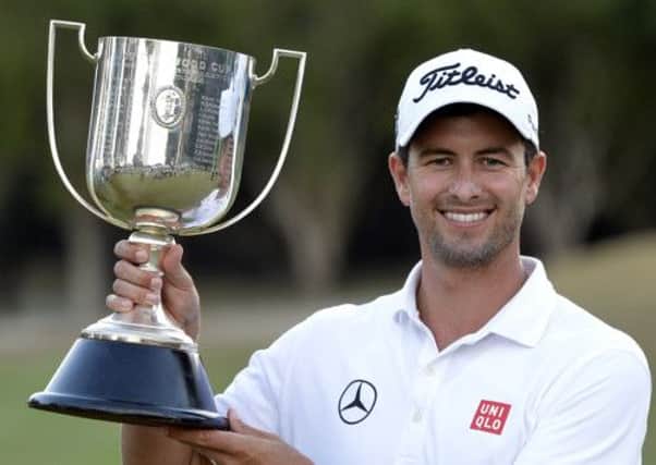 Adam Scott: Stormed to victory. Picture: Getty