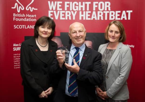 Gordon Steel recently received a Heart Hero Award from BHF Scotland