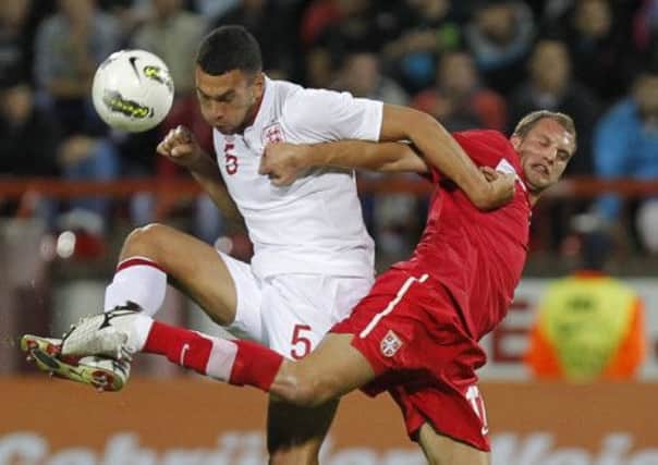 Steven Caulker in action for England under-21s against Serbia in 2012. Picture: Getty