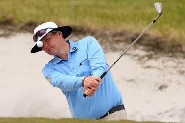 Jarrod Lyle warms up for the Australian Masters at Royal Melbourne ahead of his emotional return to golf. Picture: Quinn Rooney/Getty Images