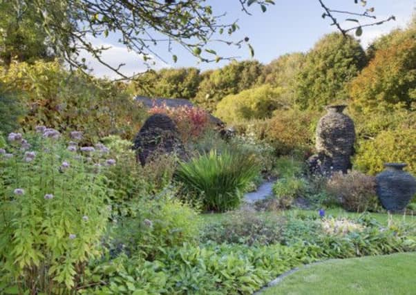 Slate sculptures adorn Joe's garden. Picture: Ray Cox (http://www.rcoxgardenphotos.co.uk)