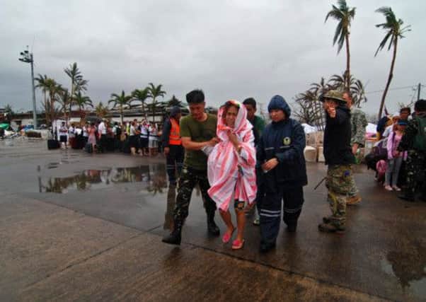 Dfid staff are contributing to the aid effort in the Phillipines. Picture: Getty