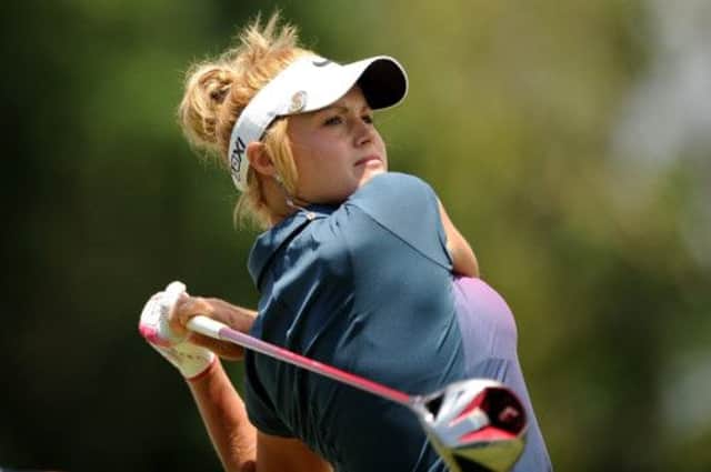 Scots golfer Carly Booth has spoken out against men-only clubs. Picture: Getty