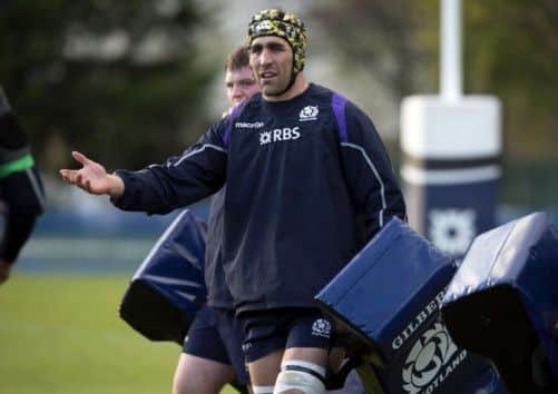 Scotland captain Kelly Brown will play no part in Sunday's game. Picture: SNS