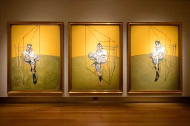 Bacons lifesize Three Studies of Lucian Freud pays tribute to the friendship between the two artists. Picture: PA