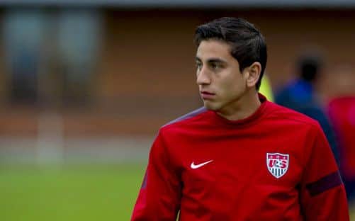 Ex-Rangers star Alejandro Bedoya trains with the USA. Picture: SNS