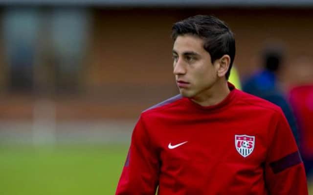 Ex-Rangers star Alejandro Bedoya trains with the USA. Picture: SNS