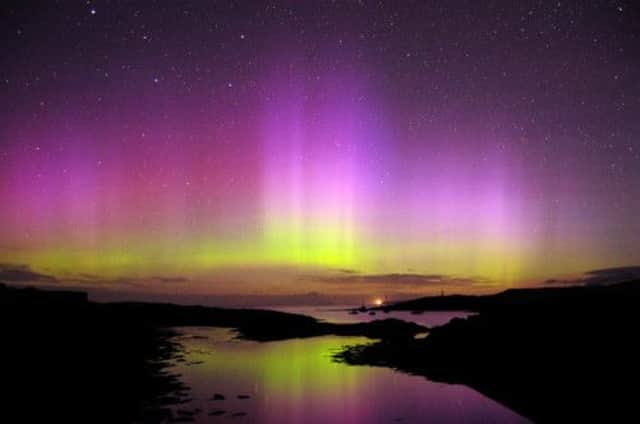 The Northern Lights captured over Mull in August. Picture: HeMedia