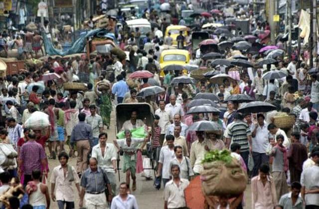 A busy street in Calcutta, India. Picture: Getty