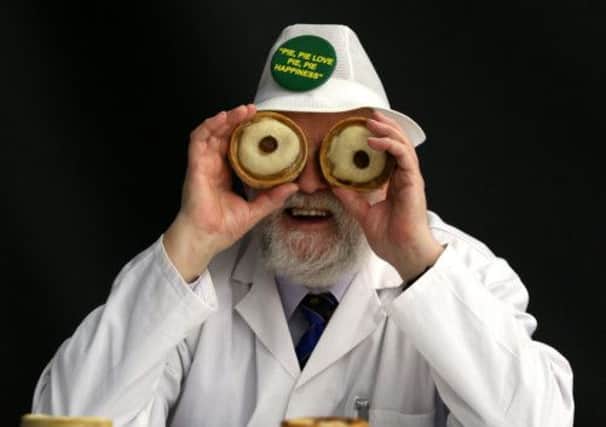 Master Baker John Young during judging of the 15th World Scotch Pie Championship. Picture: PA