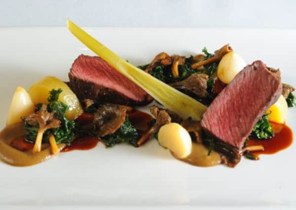Roast Venison by Doug Lindsay of Ubiquitous Chip. Picture: Robert Perry