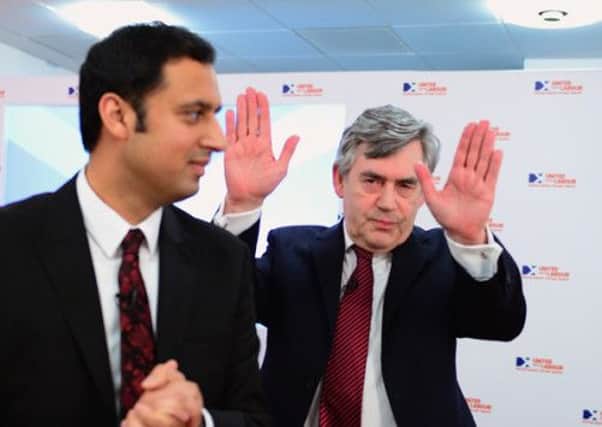 Anas Sarwar, left, and former Prime Minister Gordon Brown were among those who didn't vote. Picture: Getty