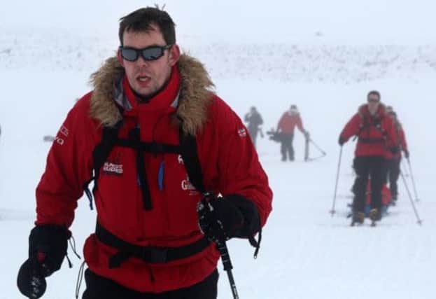 Duncan Slater pictured training for his South Pole mission in Iceland. Picture: submitted