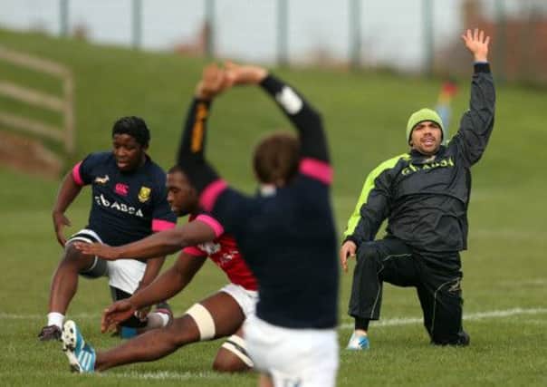Bryan Habana takes part in a training session. Picture: SNS