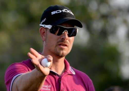 Henrik Stensons second-round 64 has put him on course to clinch the Race to Dubai title. Picture: Getty